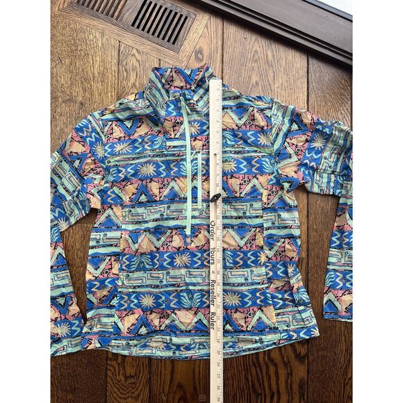 Patagonia Women's Houdini Stash 1/2-Zip Pullover High Hopes/Green Medium New - Picture 4 of 6